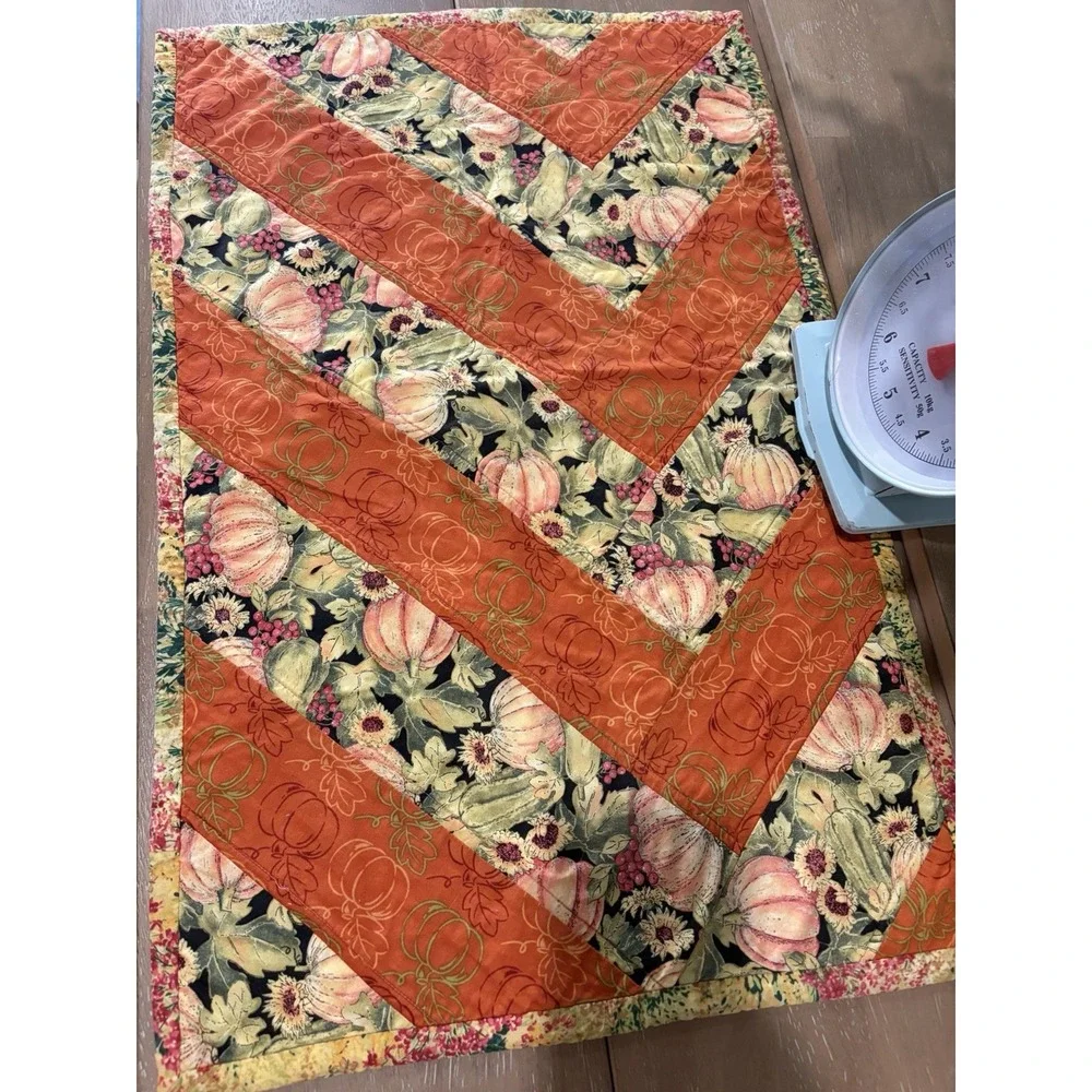 Handmade Patchwork Autumn Table Runner~28